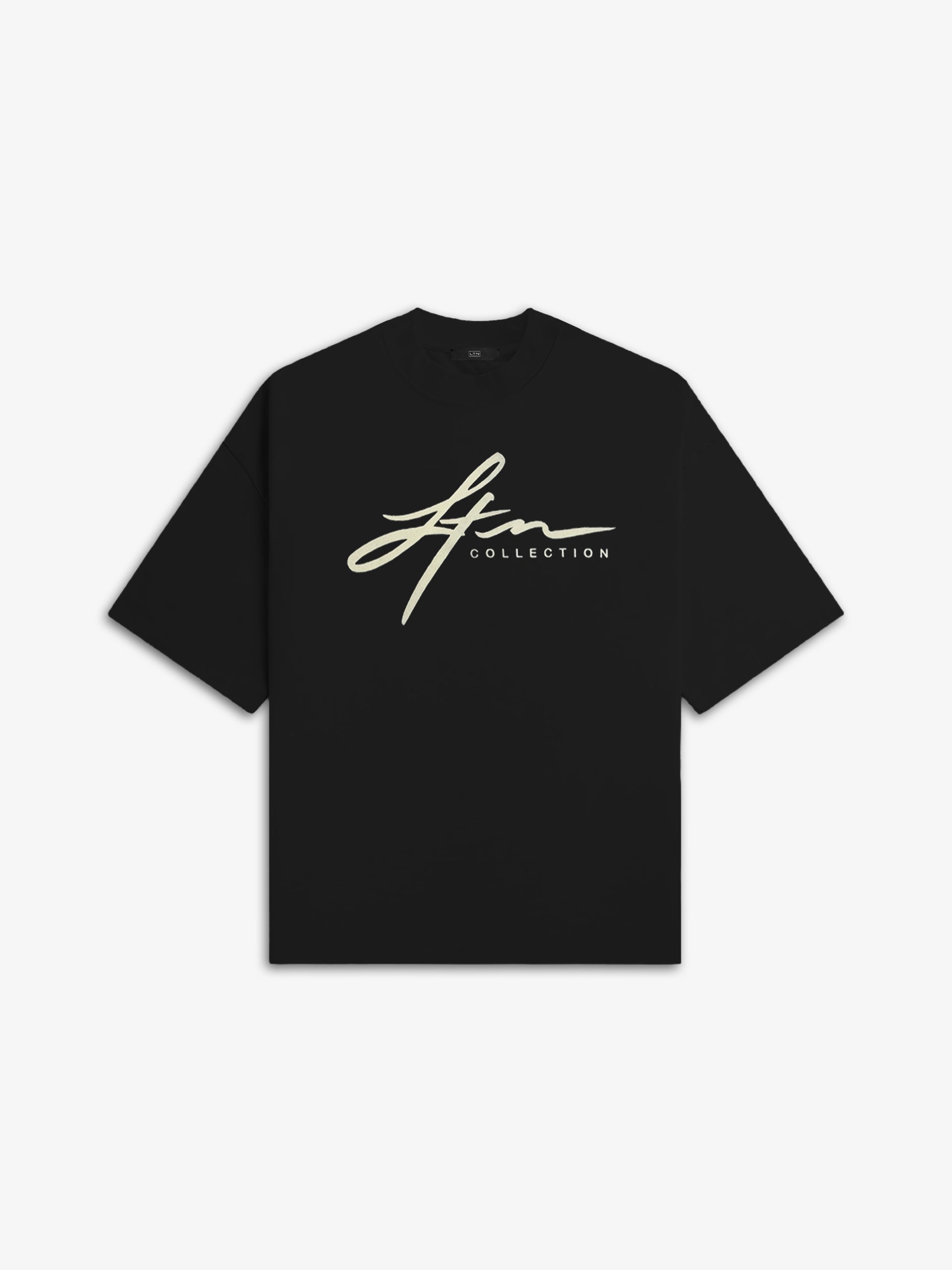 LTN Script Tee (Black/Cream)
