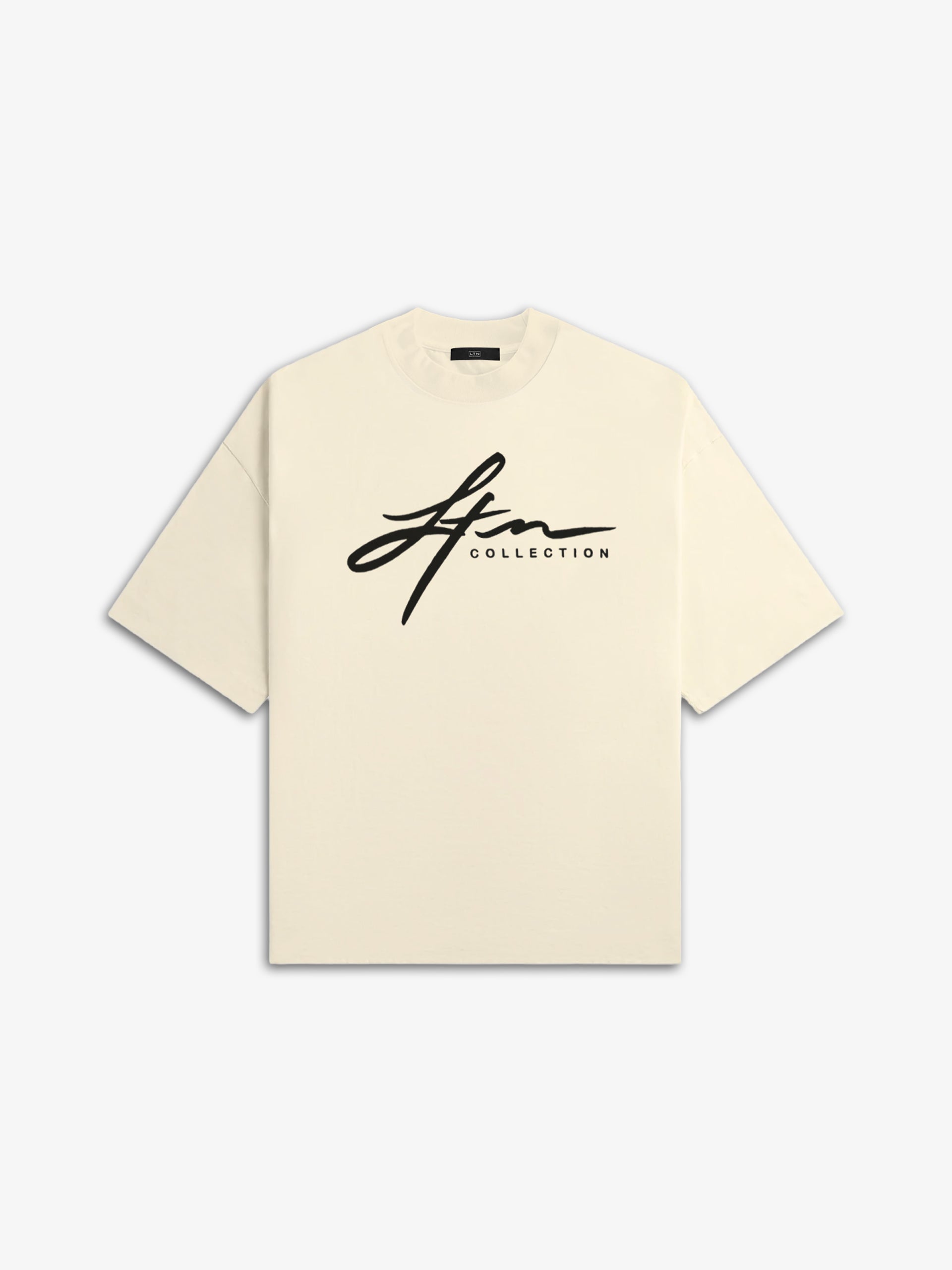 LTN Script Tee (Cream/Black)