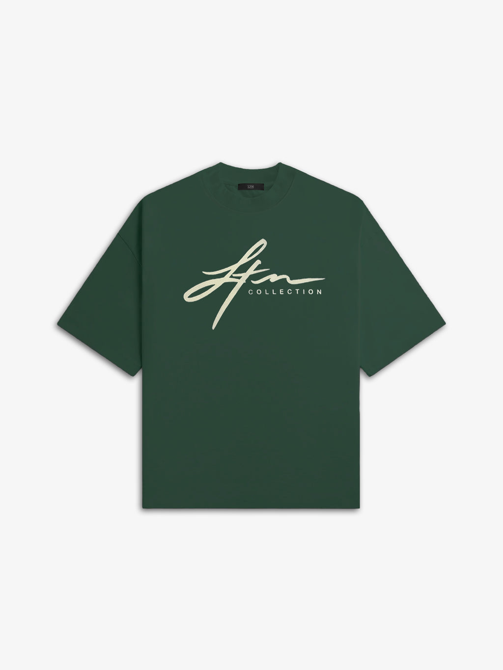LTN Script Tee (Green/Cream)